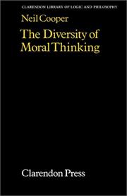 Cover of: diversity of moral thinking