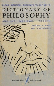 Cover of: Dictionary of philosophy. by Dagobert D. Runes