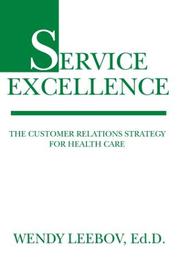 Service excellence by Wendy Leebov