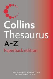 Cover of: Collins Paperback Thesaurus A-Z by 