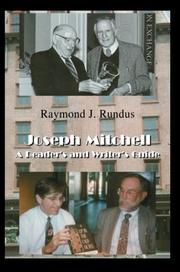 Cover of: Joseph Mitchell