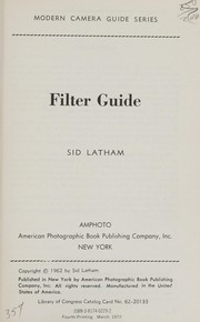 Filter guide by Sidney Latham