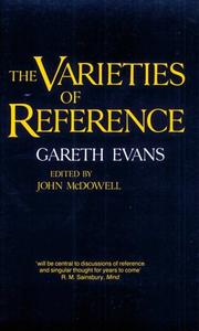 Cover of: The varieties of reference by Gareth Evans