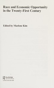 Cover of: Race and economic opportunity in the twentieth century by Marlene Kim