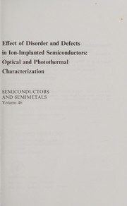 Cover of: Semiconductors and semimetals: a treatise