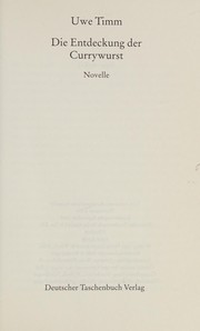 Cover of: Die Entdeckung der Currywurst: Novelle