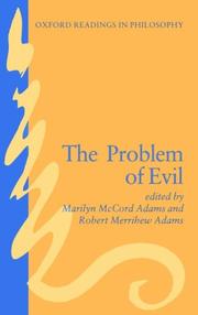 The Problem of evil by Marilyn McCord Adams, Robert Merrihew Adams