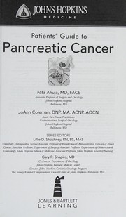 Johns Hopkins patients' guide to pancreatic cancer by Nita Ahuja