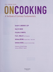 Cover of: On cooking: a textbook of culinary fundamentals