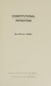 Cover of: Constitutional patriotism