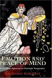 Cover of: Emotion and peace of mind by Richard Sorabji