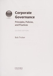 Corporate governance by R. Ian Tricker