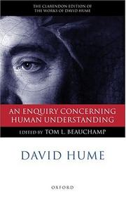 Cover of: An Enquiry Concerning Human Understanding (The Clarendon Edition of the Works of David Hume) by David Hume