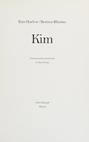 Cover of: Kim by Kim Harlow, Bettina Rheims
