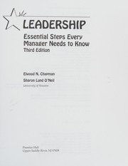 Cover of: Leadership: essential steps every manager needs to know