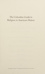 Cover of: The Columbia guide to religion in American history