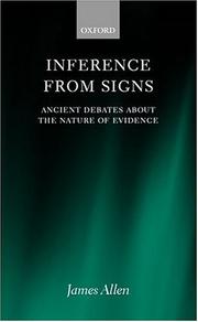 Cover of: Inference from signs by James V. Allen