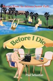 Cover of: Before I Die | Paul Sebastian
