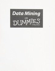 Cover of: Data mining for dummies