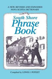 Cover of: South Shore Phrase Book by Lewis J. Poteet