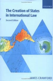 Cover of: The Creation of States in International Law by James R. Crawford