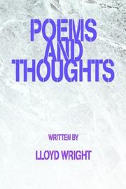 Cover of: Poems and Thoughts