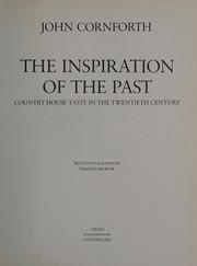 Cover of: The inspiration of the past: country house taste in the twentieth century
