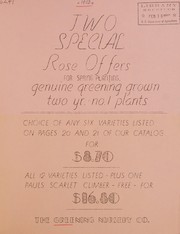 Cover of: Two special rose offers for spring planting by Greening Nursery Company