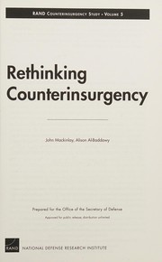 Cover of: Rethinking counterinsurgency by John Mackinlay