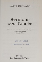 Cover of: Sermons pour l'année