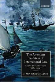 Cover of: The American tradition of international law