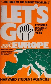 Cover of: Let's go: the budget guide to Europe, 1982