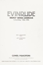 Cover of: Evinrude service--repair handbook, 1.5 to 35 hp, 1965-1981 by Eric Jorgensen, editor.