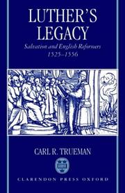 Cover of: Luther's legacy by Carl R. Trueman