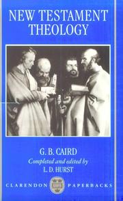 Cover of: New Testament Theology by G. B. Caird