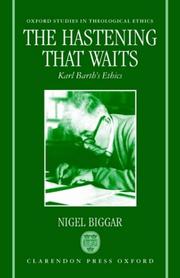 Cover of: The hastening that waits by Nigel Biggar