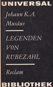 Cover of: Legenden von Rübezahl by Johann Karl August Musäus