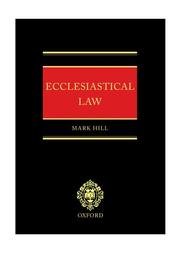 Cover of: Ecclesiastical law