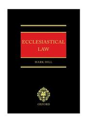 Cover of: Ecclesiastical law by Mark Hill