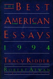 Cover of: The Best American Essays 1994 by Tracy Kidder