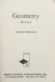 Cover of: Geometry by Isidore Dressler