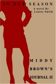 Cover of: Middy Brown's Journal II: In Due Season