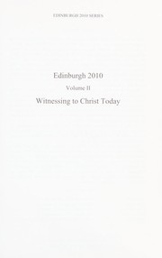 Cover of: Witnessing to Christ today
