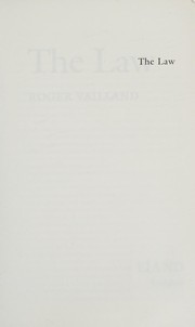 Cover of: The law by Roger Vailland