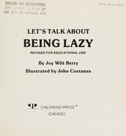 Cover of: Let's Talk About Being Lazy
