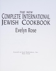 Cover of: The new complete international Jewish cookbook