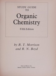 Cover of: Study guide to organic chemistry, 5th ed.