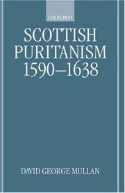 Cover of: Scottish Puritanism, 1590-1638