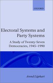 Cover of: Electoral systems and party systems: a study of twenty-seven democracies, 1945-1990