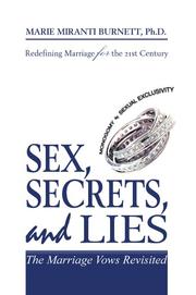 Cover of: Sex, Secrets, and Lies   by Marie Miranti Burnett Ph.D.